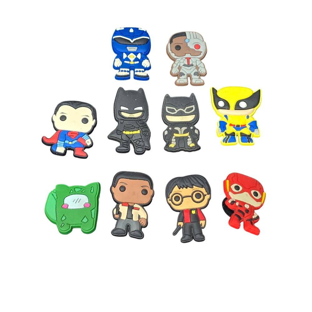 DC Super Heroes Jibbitz Charms Personalize Croc Sandals - Super Hero's Potter